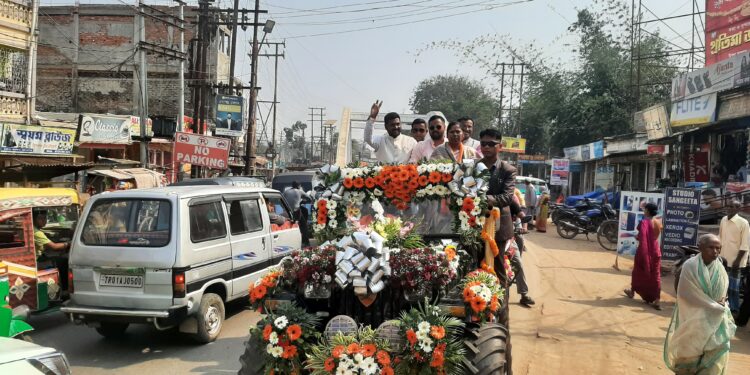 বিশালগড়ে সুশান্তের শক্তি প্রদর্শন।