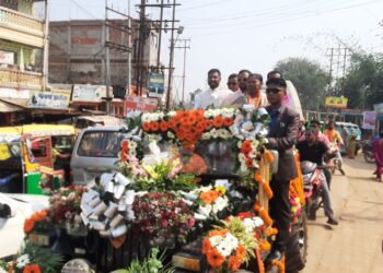 বিশালগড়ে সুশান্তের শক্তি প্রদর্শন।