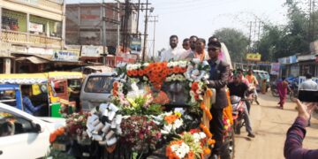 বিশালগড়ে সুশান্তের শক্তি প্রদর্শন।