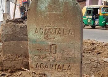 আগরতলার জিরো পয়েন্ট !