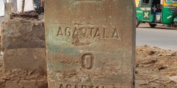 আগরতলার জিরো পয়েন্ট !