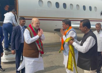 রাজ্যে এলেন অমিত শাহ