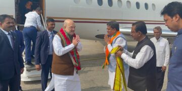 রাজ্যে এলেন অমিত শাহ