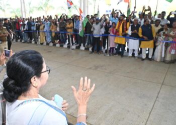 আগরতলায় তৃণমূল সুপ্রিমো মমতা