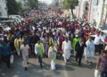 ভোটের পদযাত্রায় মমতা