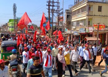 ২৩ এর ভোটের সরব প্রচারের শেষ লগ্নে বিশালগড়ে সিপিএমের জমজমাট প্রচার