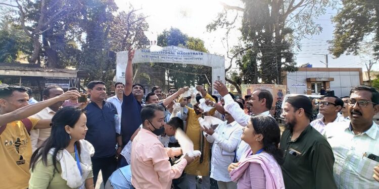 বিশালগড়ে অনুষ্ঠিত শান্তিসভা।