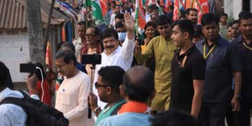 সুদীপের নেতৃত্বে আগরতলায়  কংগ্রেস সিপিএমের যৌথ রোড শো