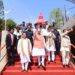মুখ্যমন্ত্রীকে নিয়ে উদয়পুরের মাতাবাড়িতে পূজা দিলেন অমিত শাহ,জেপি নাড্ডা।