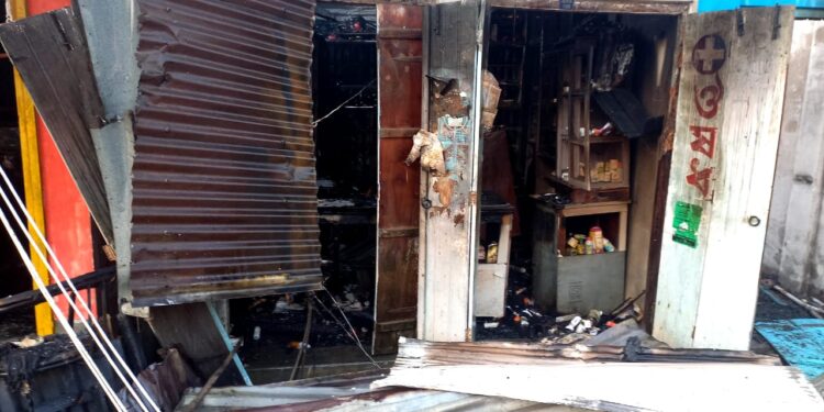 মধুপুর বাজারে ভয়াবহ অগ্নিকাণ্ড