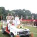 আগরতলা আসাম রাইফেলস মাঠে ৭৭তম স্বাধীনতা দিবসের অভিবাদন গ্রহণ করছে মুখ্যমন্ত্রী ডাঃমানিক সাহা