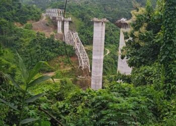 মিজোরামে নির্মীয়মাণ রেলব্রিজ ভেঙে মৃত্যু কমপক্ষে ১৭ জন শ্রমিকের