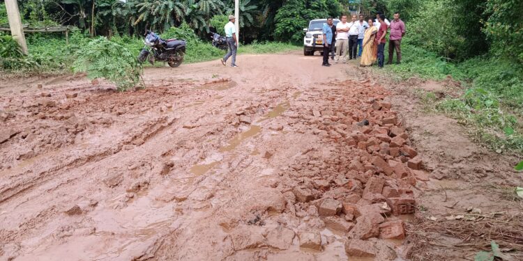 সড়ক পরিদর্শনে এসে রেগে অগ্নিশর্মা বিধায়িকা