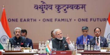 জি-২০ সন্মেলনে ভারতের প্রধানমন্ত্রী নরেন্দ্র মোদি