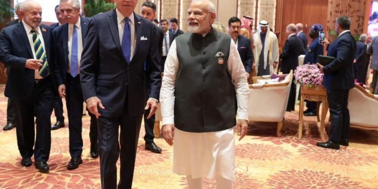 জি-২০ সন্মেলনে ভারতের প্রধানমন্ত্রী নরেন্দ্র মোদি