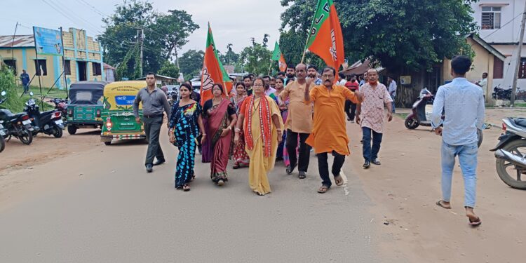 উপ-নির্বাচনে বিপুল ব্যাবধানে জয়লাভের পর কমলাসাগর মন্ডলের উদ্যোগে বিজয় মিছিল