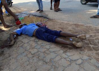 রাস্তা পারাপারের সময় মারুতির ধাক্কায় গুরুতর আহত এক