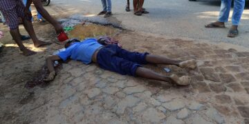 রাস্তা পারাপারের সময় মারুতির ধাক্কায় গুরুতর আহত এক