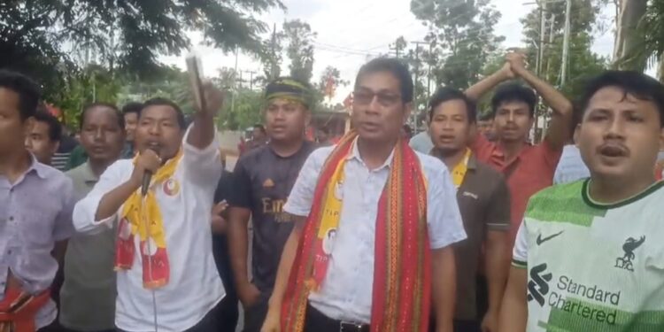 তিপ্রা মথার বার ঘন্টার বনধ সফল বিশালগড় মহকুমায়