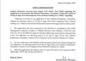 আগর শিল্পে আরও এক কদম এগিয়ে গেল ত্রিপুরা