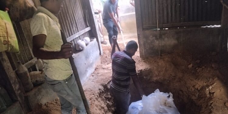 দক্ষিণ মধুপুরে ৪০ কেজি শুঁকনো গাজা উদ্ধার