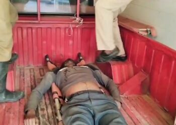 ওভারস্পিডিং এর ফলে মোটর বাইক দুর্ঘটনায় গুরুতর আহত রতন সূএধর নামে এক যুবক