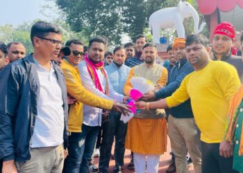 প্রদেশ যুব মোর্চার নব-নির্বাচিত রাজ্য সভাপতি সুশান্ত দেব এই প্রথম কমলাসাগর সফরে