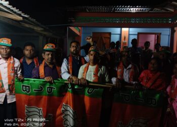 ৮ পরিবারের ২৭ জন ভোটার সিপিএম ছেড়ে বিজিপিতে