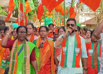 বিপ্লব দেবের সমর্থনে চড়িলামে অনুষ্ঠিত রেলি