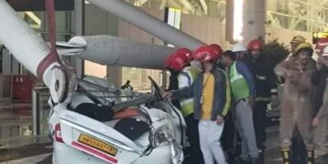 দিল্লী আইজিআই এয়ারপোর্টের টার্মিনাল ভেঙ্গে মৃত এক