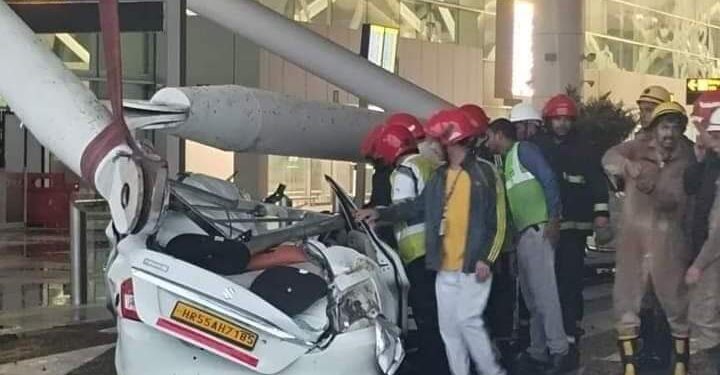 দিল্লী আইজিআই এয়ারপোর্টের টার্মিনাল ভেঙ্গে মৃত এক