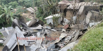 গন্ডাছড়ায় রাতে ব্যাপক ভাঙচুর ও অগ্নিসংযোগের পর ক্ষতচিহ্ন!