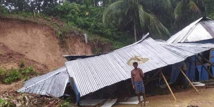 মাত্রাতিরিক্ত বৃষ্টিপাতের ফলে বিলোনিয়া মহকুমায় ব্যাপক ক্ষয়ক্ষতি!