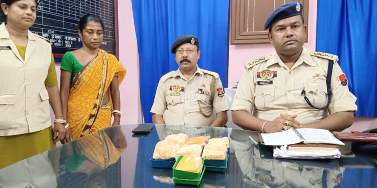 লক্ষাধিক টাকার ব্রাউন সুগার সহ পুলিশের হাতে আটক এক মহিলা