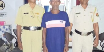 শনিবার আগরতলা রেল স্টেশন পুলিশের হাতে আটক এক বাংলাদেশী