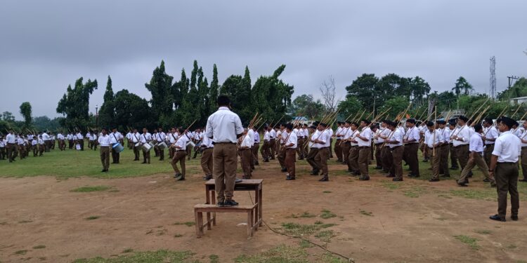 আরএসএসের পথ সঞ্চালন কমলাসাগরে