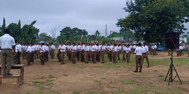 আরএসএসের পথ সঞ্চালন কমলাসাগরে