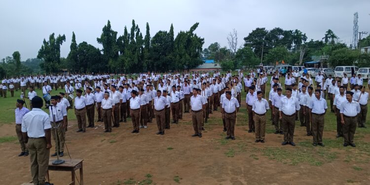 আরএসএসের পথ সঞ্চালন কমলাসাগরে