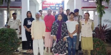 আগরতলা জিআরপি থানার পুলিশের হাতে আটক ৬ বাংলাদেশী