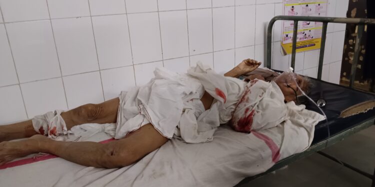 বাইকের ধাক্কায় মৃত্যুর সাথে লড়াই করছে চালক সহ পথচারী!