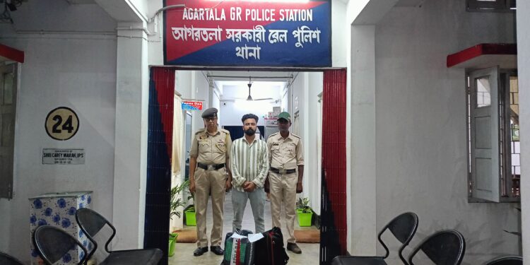 ১২ কেজি শুঁকনো গাঁজা সহ পুলিশের হাতে আটক এক