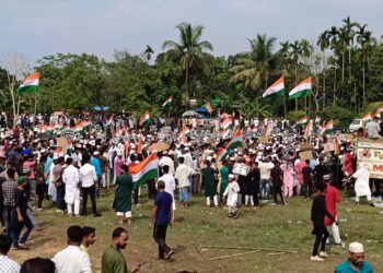 বিশালগড়ে অনুষ্ঠিত ওয়াকফ আইন বিরোধী কর্মসূচি