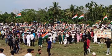 বিশালগড়ে অনুষ্ঠিত ওয়াকফ আইন বিরোধী কর্মসূচি