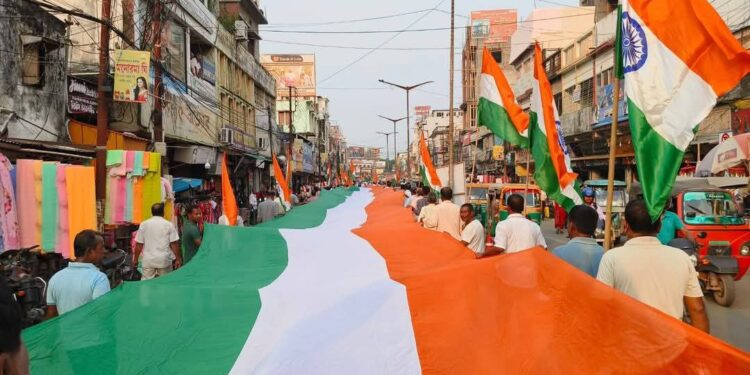 ভারতীয় সেনা বাহিনীকে শুভেচ্ছা জানিয়ে  ত্রিপুরা প্রদেশ কংগ্রেসের জয় হিন্দ যাত্রা