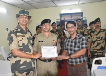 Blood donation camp initiated by 69th Battalion of bsf