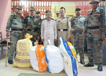 ৬৭ কেজি শুঁকনো গাঁজা সহ পুলিশের হাতে আটক এক