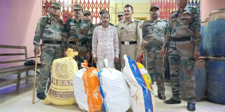 ৬৭ কেজি শুঁকনো গাঁজা সহ পুলিশের হাতে আটক এক