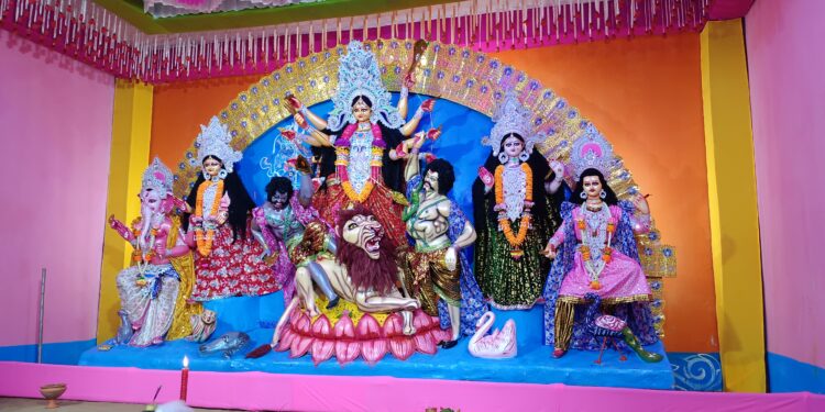 টিএসআর প্রথম ব্যাটেলিয়ান আয়োজিত দুর্গাপূজোর শুভ উদ্বোধন